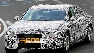 закамуфлированная Audi A7 на Нюрбургринге