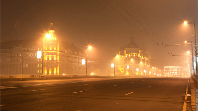 задымление на улицах Москвы