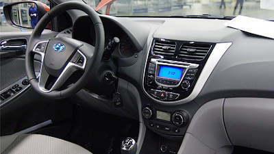 интерьер Hyundai Solaris
