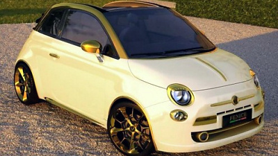 Fiat 500 C Abarth La Dolce Vita Gold and Diamonds