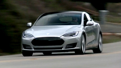 предсерийный экземпляр Tesla Model S