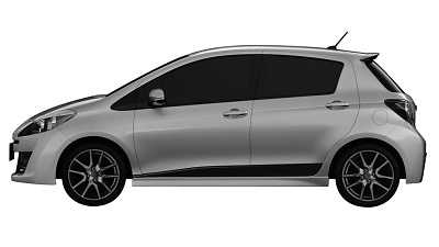 изображение «заряженной» модификации Toyota Yaris