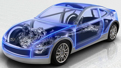прозрачный концепт Subaru 