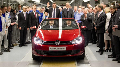 первый кабриолет Volkswagen Golf
