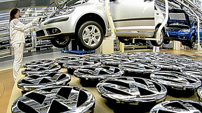 сборочный цех завода Volkswagen