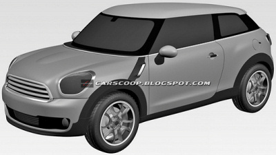 изображение кроссовера MINI, направленное в патентное ведомство