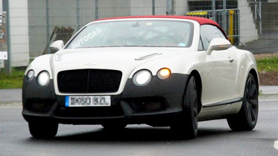 прототип обновленного Bentley Continental с новым двигателем V8