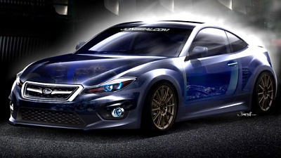 предполагаемый внешний вид Subaru BRZ