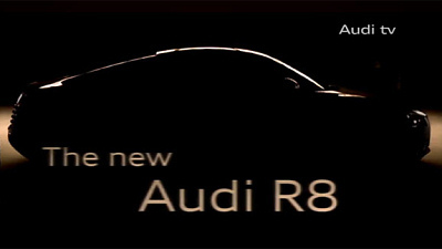 кадр из ролика, посвященного Audi R8 