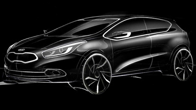 эскиз «трехдверки» Kia cee’d