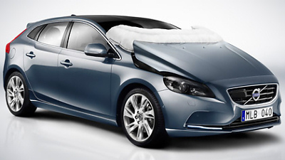 подушка безопасности Volvo для пешеходов