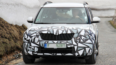 обновленный Skoda Yeti в камуфляже