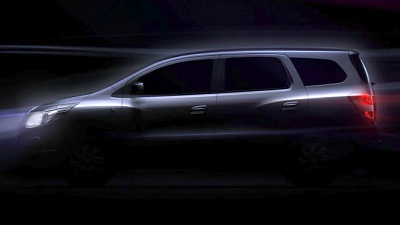 первый тизер Chevrolet Spin