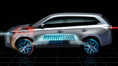тизер Mitsubishi Outlander PHEV