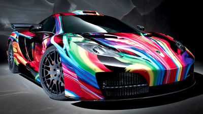 разрисованный McLaren MP4-12C 