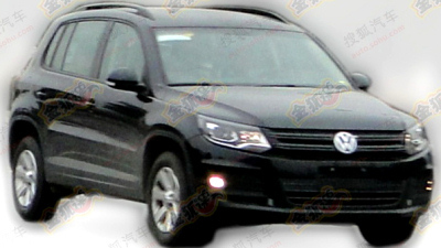 шпионская фотография рестайлингового Volkswagen Tiguan
