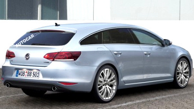 предполагаемая внешность Volkswagen Passat CC Shooting Brake
