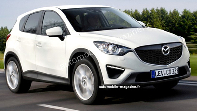 предполагаемая внешность Mazda CX-3 