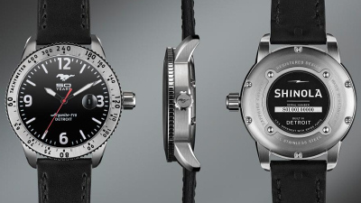часы Shinola в честь 50-летия Ford Mustang