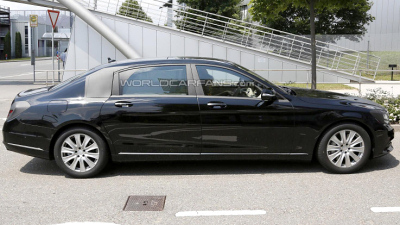 шпионская фотография Mercedes-Benz S-Class Pullman