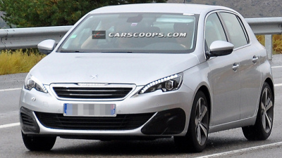 тестовый «мул» Peugeot 308 GTI 