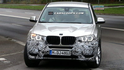 тестовый прототип рестайлингового BMW X3