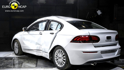 седан Qoros 3 после краш-теста Euro NCAP