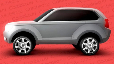 эскиз с предполагаемой внешностью Lada 4x4 
