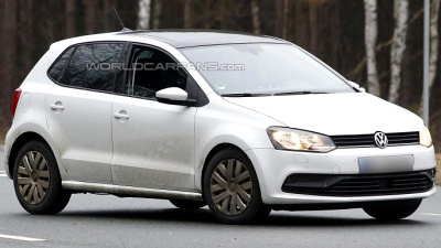 шпионская фотография рестайлингового Volkswagen Polo