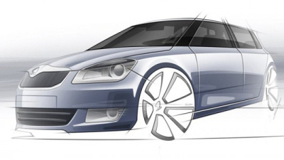 эскиз Skoda Fabia 2011 модельного года