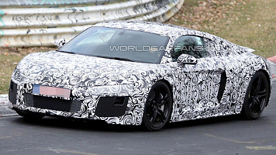 тестовый прототип нового Audi R8 