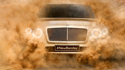 тизер внедородника Bentley