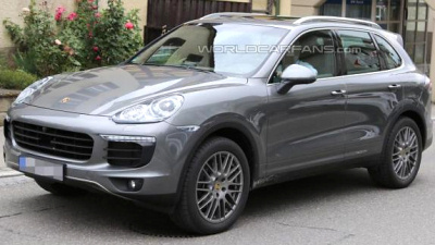 шпионская фотография нового Porsche Cayenne 