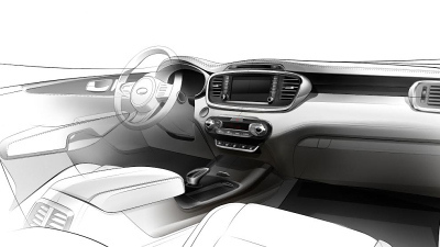 интерьер Kia Sorento 2015