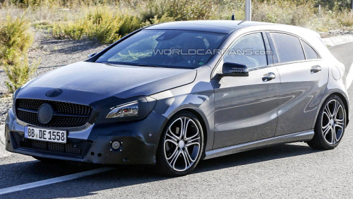 Тестовый прототип обновленного Mercedes-Benz A-Class