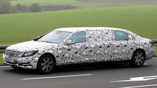 Тестовый прототип Mercedes-Maybach S-Class Pullman