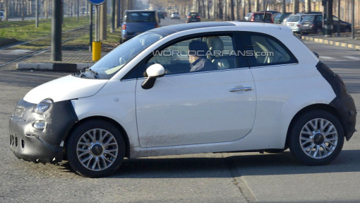Тестовый прототип обновленного Fiat 500