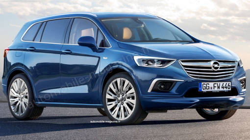Предполагаемая внешность нового Opel Zafira
