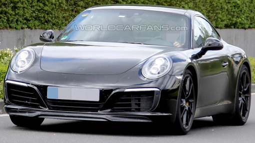 Тестовый прототип Porsche 911 2016