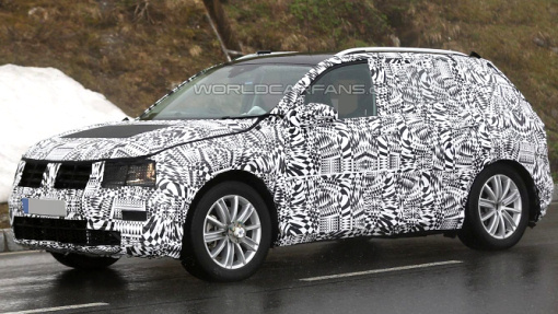 Тестовый прототип Volkswagen Tiguan