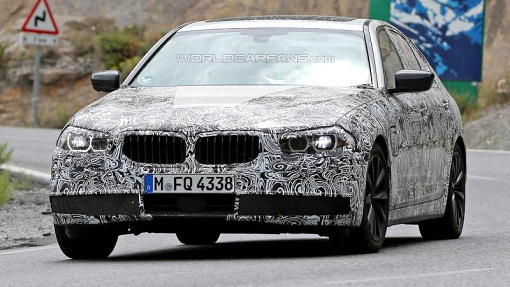 Тестовый прототип нового BMW 5-Series 