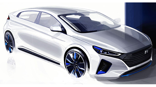 Эскиз Hyundai Ioniq