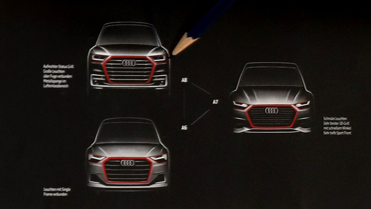 Эскизы Audi A7 Sportback, A6 и A8