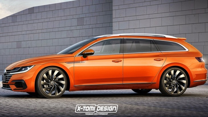 Независимый рендер универсала Volkswagen Arteon