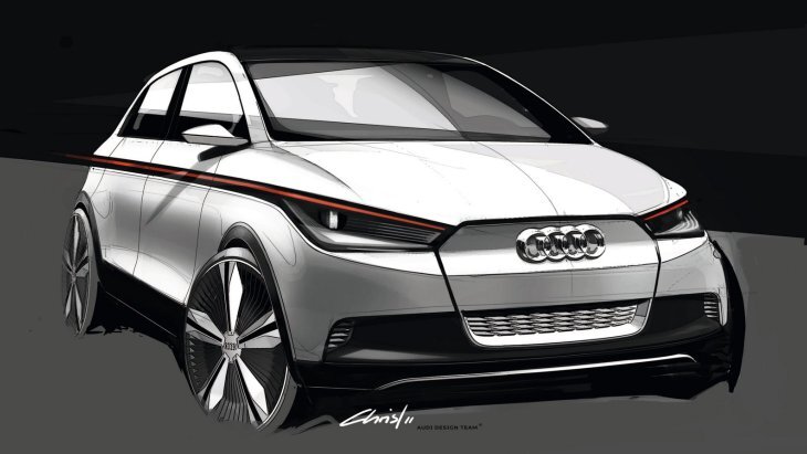 Официальный скетч Audi A2 Concept