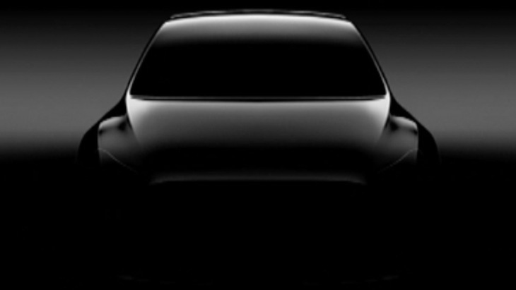 Официальный тизер электрического кроссовера Tesla Model Y 