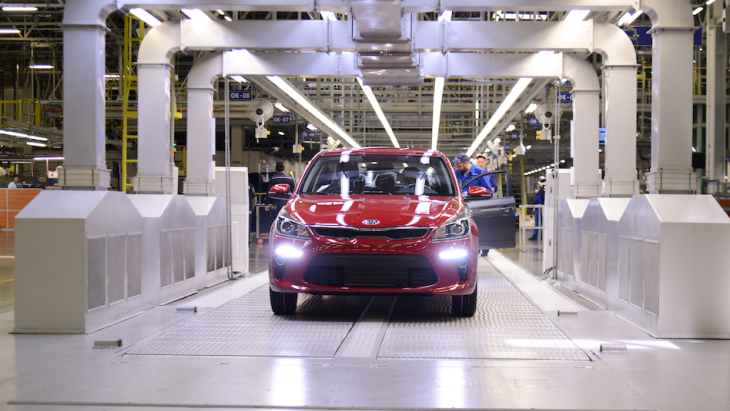 Производство нового KIA Rio в Санкт-Петербурге