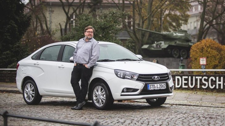Седан LADA Vesta на тесте Die Welt